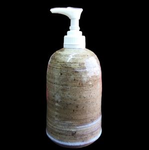 Artist signed Montana made soap dispenser